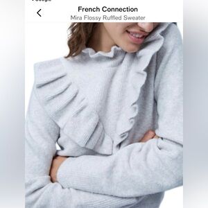 French Connection ruffled sweater